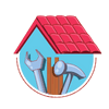 Roofing & Gutters Pros Logo
